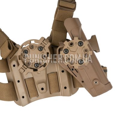 Кобура на стегно BlackHawk! Tactical Serpa під Beretta 92/96/M9, ФОРТ для лівші (Вживане), Coyote Brown, Beretta