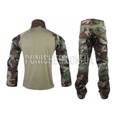 Комплект уніформи Emerson G2 Combat Uniform Woodland, Woodland, Small Regular