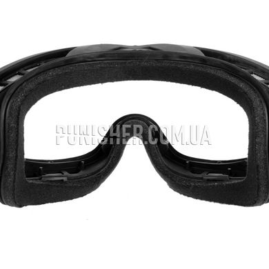 Комплект захисної маски Wiley X Spear Goggles із двома лінзами, Чорний, Прозорий, Димчастий, Маска