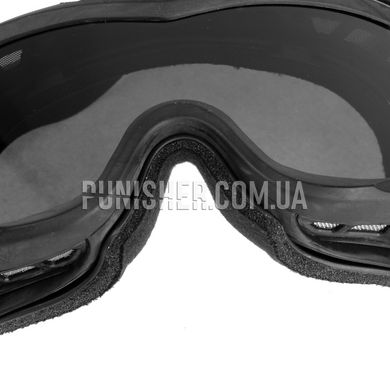 Wiley X Spear Ballistic Goggles with Two Lens, Black, Transparent, Smoky, Mask