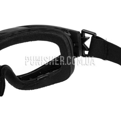 Комплект захисної маски Wiley X Spear Goggles із двома лінзами, Чорний, Прозорий, Димчастий, Маска