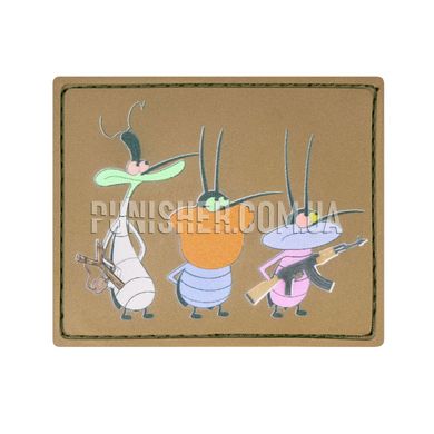 PIFI Cockroaches Patch, Coyote Brown, PVC
