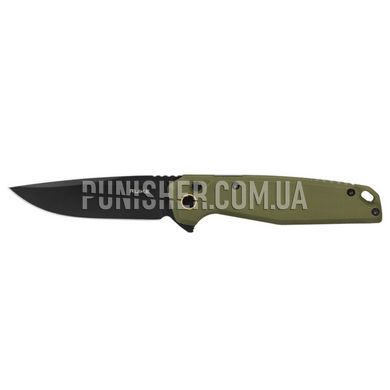 Ruike P873 Folding Knife, Olive/Black, Knife, Folding, Smooth