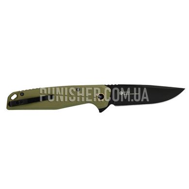 Ruike P873 Folding Knife, Olive/Black, Knife, Folding, Smooth