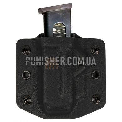ATA Gear Pouch ver.1 For PM/PMR/PM-T Magazine, Black, 1, Belt loop, ПМ, For belt, 9mm, Kydex