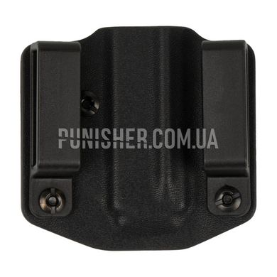Паучер ATA Gear Pouch ver.1 для магазина ПМ/ПМР/ПМ-Т, Черный, 1, Петля, ПМ, На пояс, 9mm, Kydex