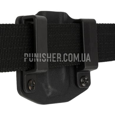 ATA Gear Pouch ver.1 For PM/PMR/PM-T Magazine, Black, 1, Belt loop, ПМ, For belt, 9mm, Kydex
