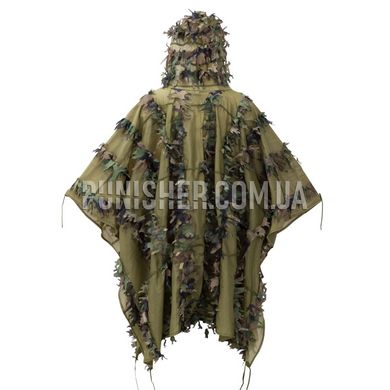 Helikon-Tex Leaf Ghillie Poncho, Woodland