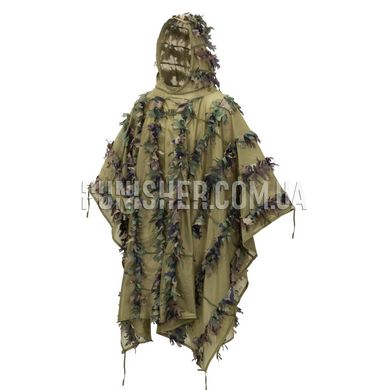 Helikon-Tex Leaf Ghillie Poncho, Woodland