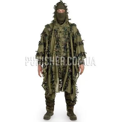 Пончо Helikon-Tex Leaf Ghillie, Woodland