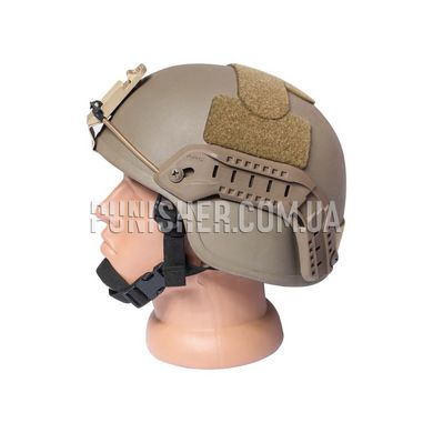 Шлем кевларовый MSA MICH Ballistic Helmet (Бывшее в употреблении), Tan, Large