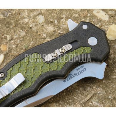 Cold Steel Crawford 1 Folding Knife, Olive/Black, Knife, Folding, Smooth