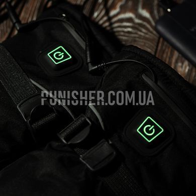 Зимние перчатки с электроподогревом Heating Gloves USB 2.0 (от повербанка), Черный, Универсальный