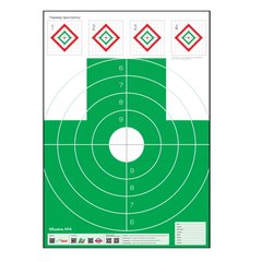 IBIS No. 4 Target Green with rhombuses for shooting, White, Target