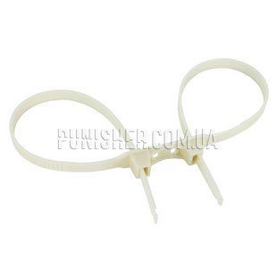 Одноразовые наручники Max-Cuff Disposable Double Restraints, Белый