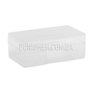 Plastic box for AA batteries, Clear