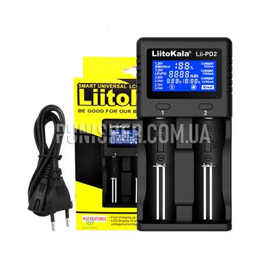 Зарядное устройство LiitoKala Lii-PD2 для Li-ion/LiFePO4/Ni-Mh, Черный