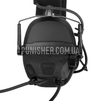 Ops-Core AMP Communication Headset Fixed Downlead, Black, 22, Single