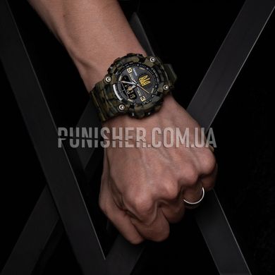 Skmei United Watch, Camouflage, Alarm, Date, Day of the week, Month, Second time zone, Backlight, Stopwatch, Tactical watch