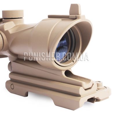 Element ACOG 4x32 Scope Red/Green Reticle with QD Mount, DE, Collimator
