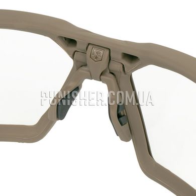 Комплект балістичних окулярів Revision ShadowStrike Deluxe з червоною лінзою, Tan, Прозорий, Димчастий, Червоний, Окуляри