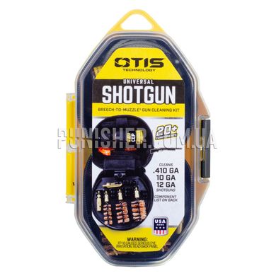 Набір для чищення рушниць Otis Universal Shotgun Gun Cleaning Kit, Чорний, 12ga, 10ga, Набір для чищення