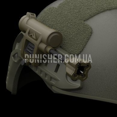 Нашлемный фонарь Princeton Tec Charge X, Olive Drab, Налобный, Нашлемный, Батарейка, Синий, Зеленый, Белый, Инфракрасный, Красный