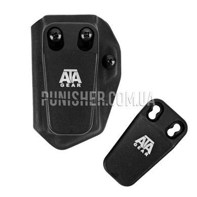 ATA Gear Pouch ver.2 for CZ P07 Duty/T-REX Magazine, Black, 1, Clips, SIG P320, CZ P07 Duty, For belt, 9mm, Kydex