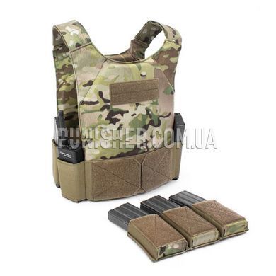 Плитоноска WAS CPC TVMP Covert Multicam с подсумком под 3 магазина 5.56, Multicam, Плитоноска