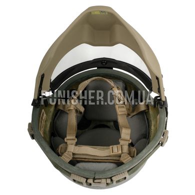 ACH MICH Helmet with Revision Viper Visor (Used), Foliage Green, Large
