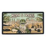 PSDinfo "Work and Travel Sudan" PVC Patch, Desert Tan, PVC, No