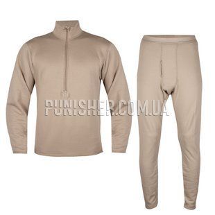 Комплект термобілизни ECWCS GEN III Level 2 оригінал США, Tan, Small Regular