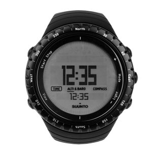 Годинник Suunto Core Regular Black, Чорний, Барометр, Будильник, Глибиномір, Час сходу/заходу, Другий часовий пояс, Компас, Секундомір, Таймер, Штормове попередження, Тактичний годинник