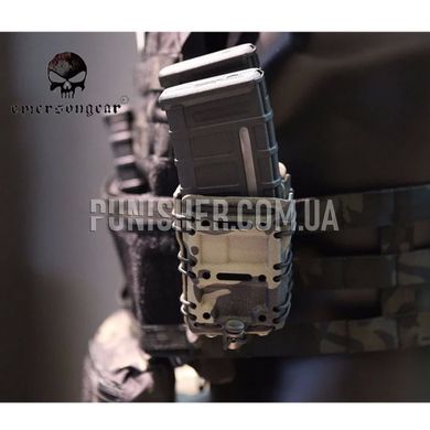 Emerson G-code Style 5.56mm Tactical Magazine Pouch, DE, Molle, AR15, M4, M16, HK416, For plate carrier, 5.56, Plastic