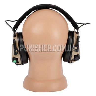 Earmor M31 Mod Electronic Hearing Protector, Tan, Headband, 22