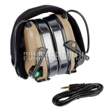 Активні навушники Earmor M31 Mod 3, Tan, З наголів'єм, 22