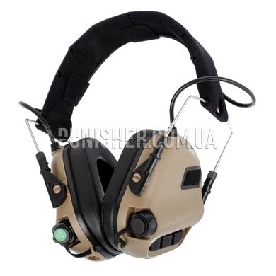 Earmor M31 Mod Electronic Hearing Protector, Tan, Headband, 22