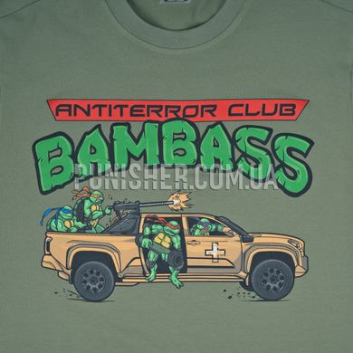 BS Teenage Mutant Ninja Turtles T-Shirt, Olive, Small