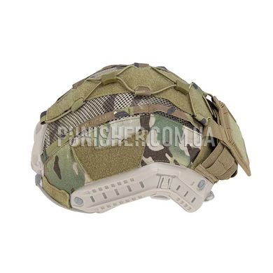 IdoGear Helmet Cover with NVG Battery Pouch, Multicam, Cover, Medium