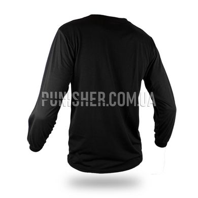US ARMY APFU T-Shirt Long Sleeve Physical Fit, Black, Medium