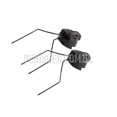 Комплект адаптерів Earmor ARC Helmet Rails Adapter M11 для кріплення гарнітури на шолом, Чорний, Гарнітура, Earmor, Адаптери на шолом