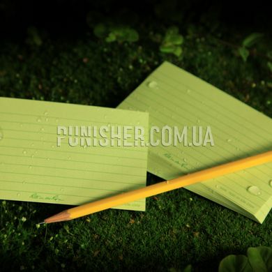 Листы для записной книжки Rite in the Rain №991 Index Card 3" х 5", Зелёный, Бумага
