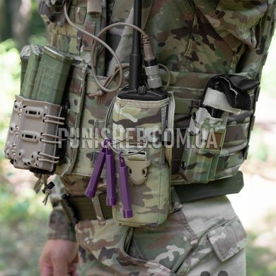 FMA Scorpion Rifle Mag Carrier for 7.62, DE, 1, Molle, AK-47, AK-74, RPK-7.62, For plate carrier, 7.62mm, Nylon