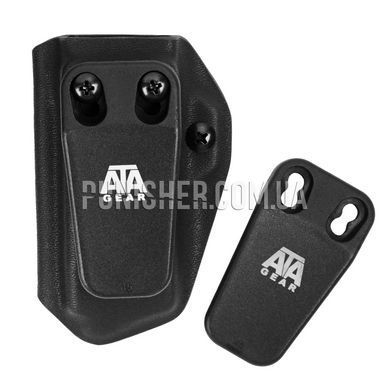 ATA Gear Pouch ver.2 for CZ P10-F/SC Magazine, Black, 1, Clips, SIG P320, CZ P10-F, For belt, 9mm, Kydex