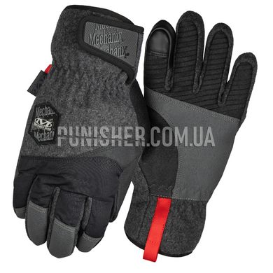 Mechanix ColdWork WindShell Winter Gloves, Grey/Black, Medium