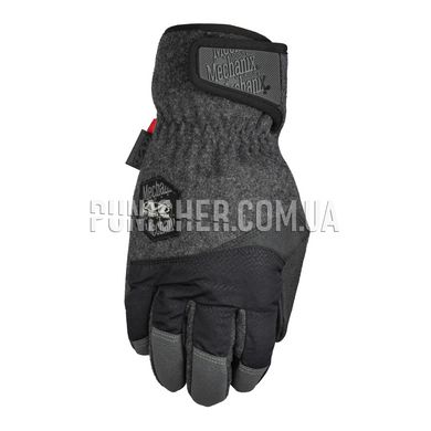 Перчатки зимние Mechanix ColdWork WindShell, Серый/Черный, Small
