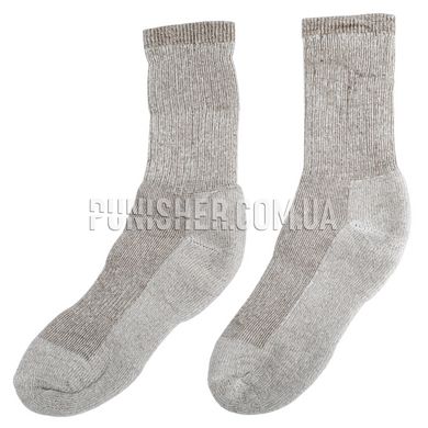 Bright Star Merino Wool Hiking Socks, Grey, 9-11 US, Winter