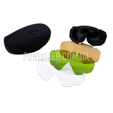 Oakley SI Ballistic Goggles (Used), Black, Transparent, Smoky, Green, Brown, Mask