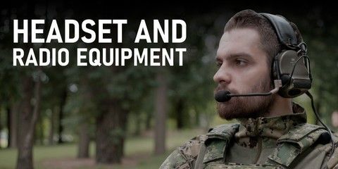 Military headset and radio equipment