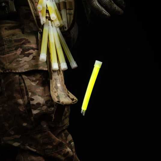 Cyalume ChemLight Military Grade Chemical Light Sticks, Rood, 6 Long, 12 uur Duration (Pack van 10) door Cyalume